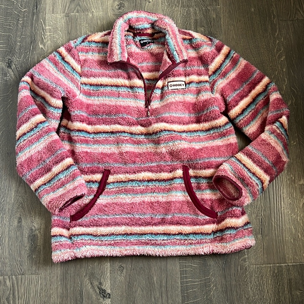 Hooey Ladies Medium Fleece Pink Pullover